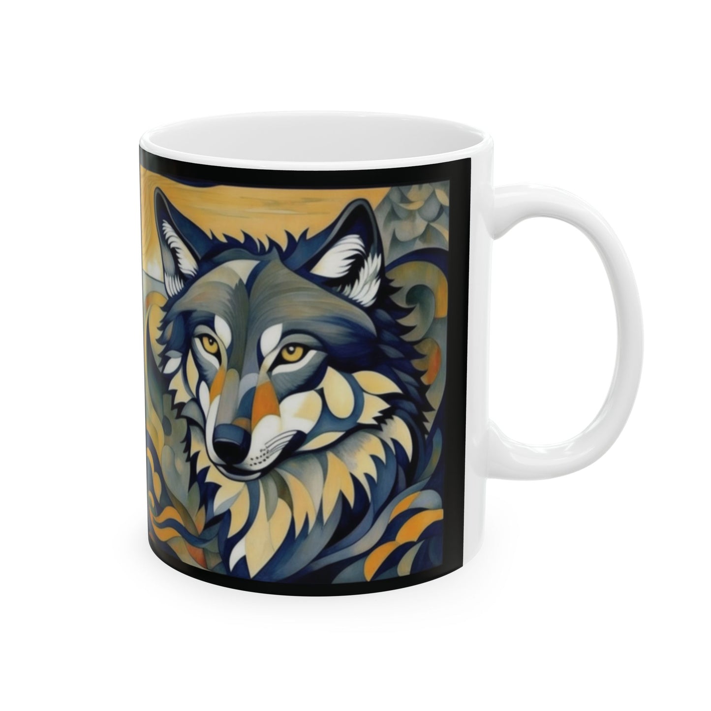 Wolf Coffee Mug Tea Ceramic Cup 11oz