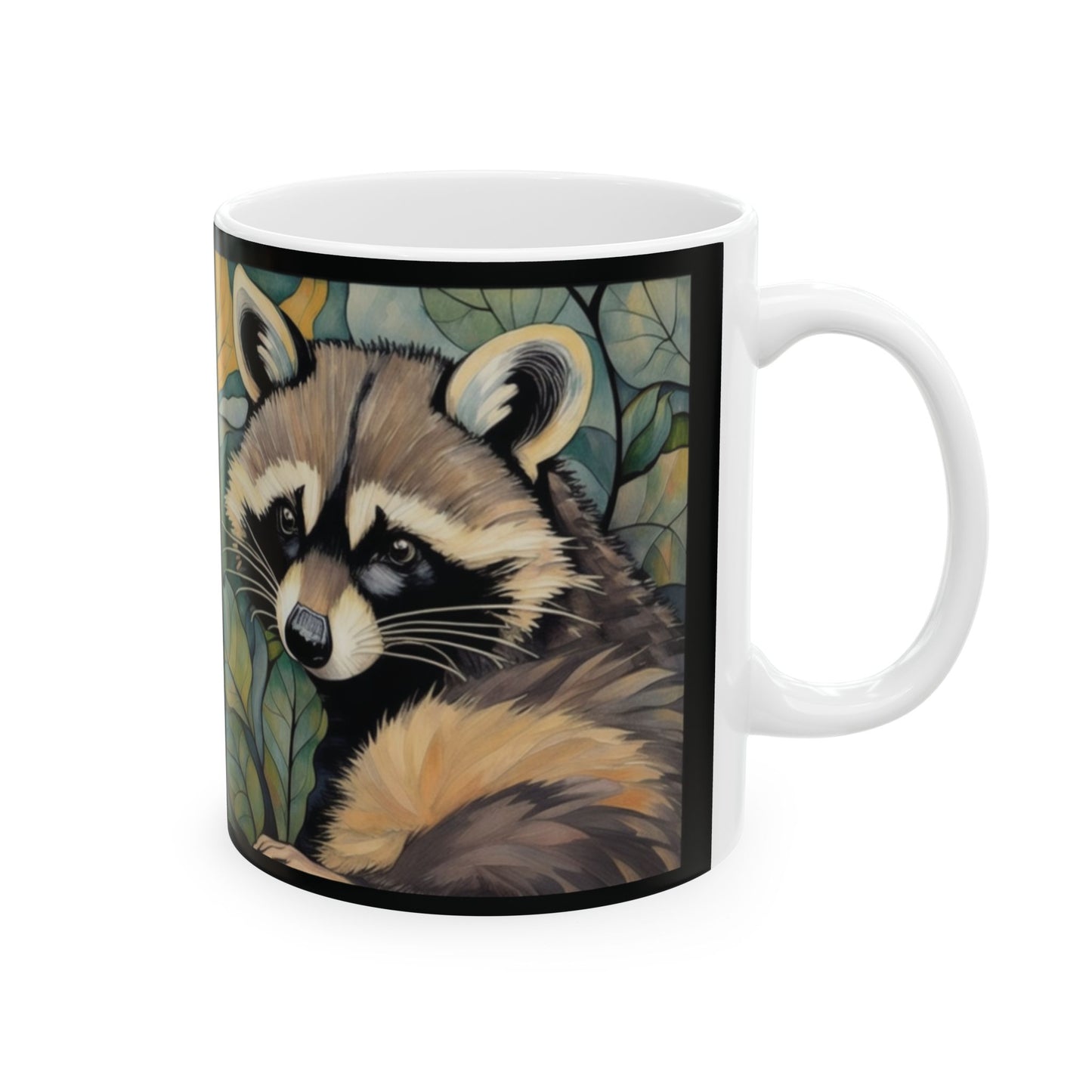 Raccoon Coffee Mug Tea Ceramic 11oz
