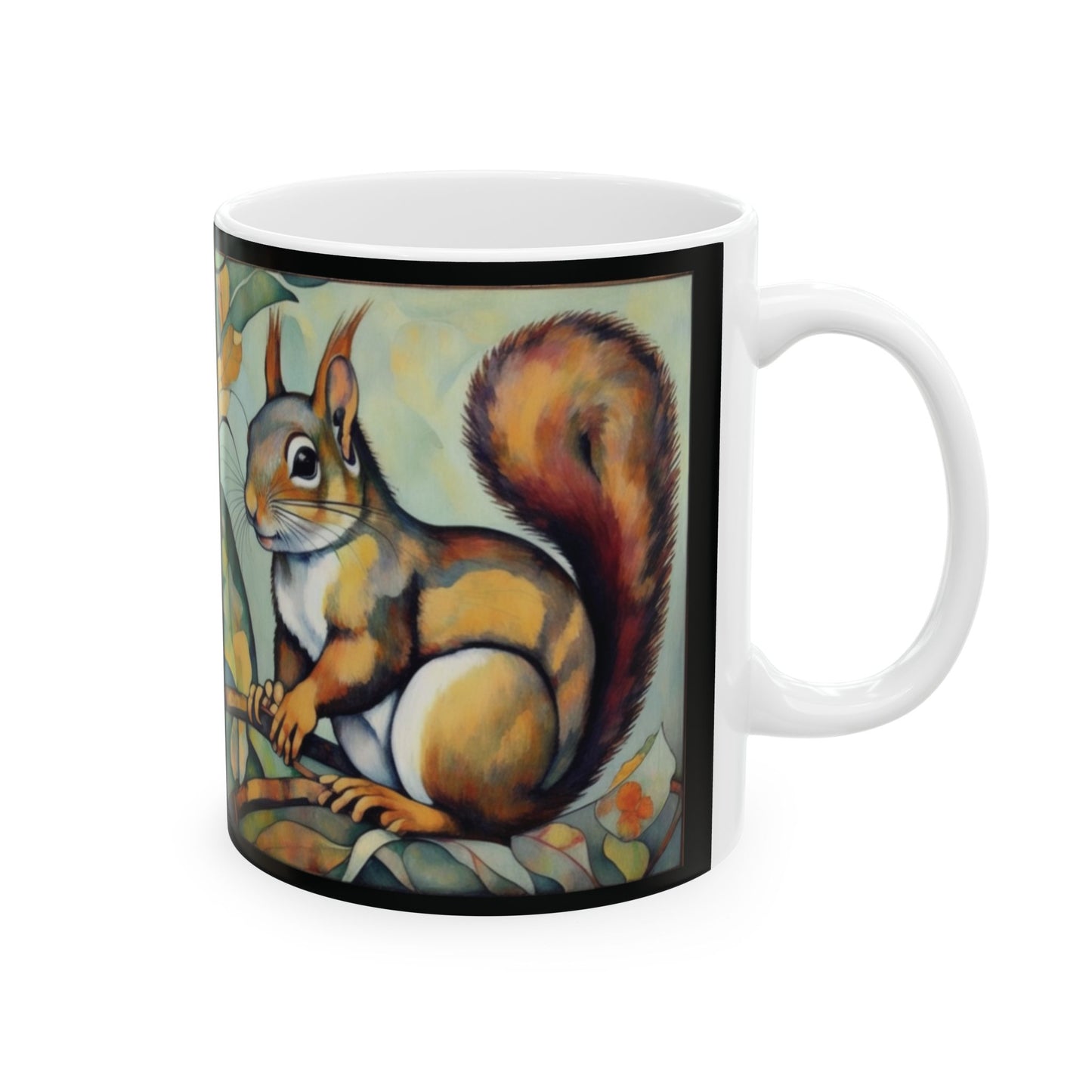 Squirrel Coffee Mug Tea Ceramic 11oz