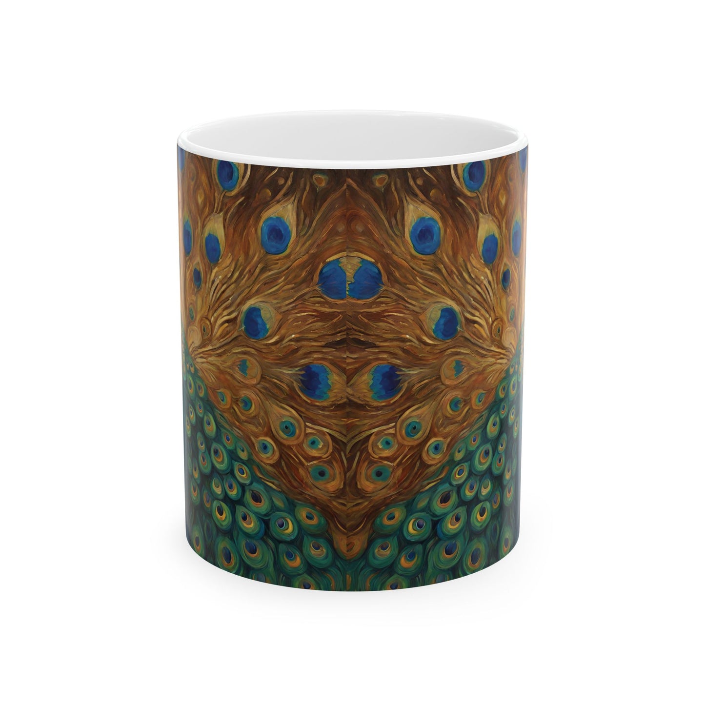Peacock Art Ceramic Coffee Mug 11oz Mug