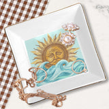 Sun And Sea Art Ceramic Jewelry Tray