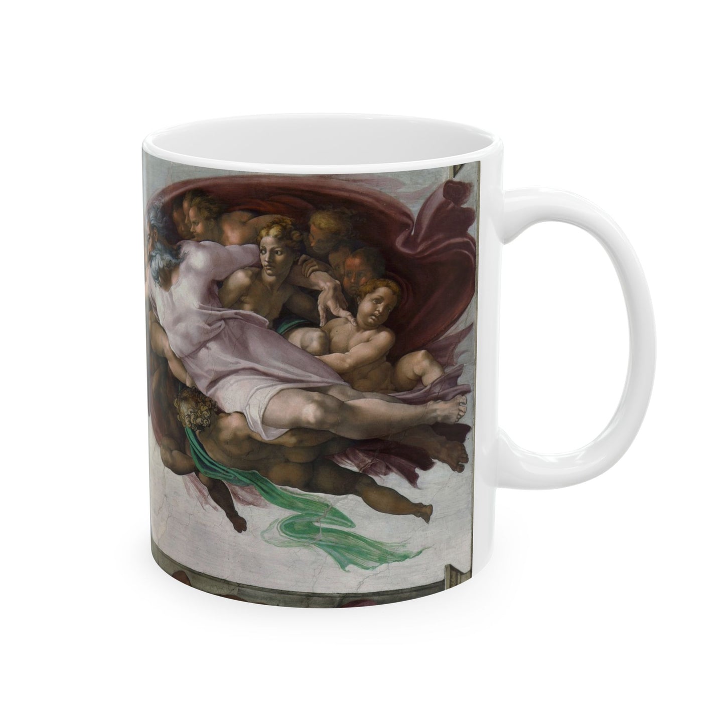 Creation Of Adam Ceramic Coffee Mug 11oz Michelangelo Renaissance Art Mug