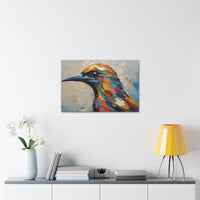 Colorful Crow Canvas 30 by 20 Inch Wall Art