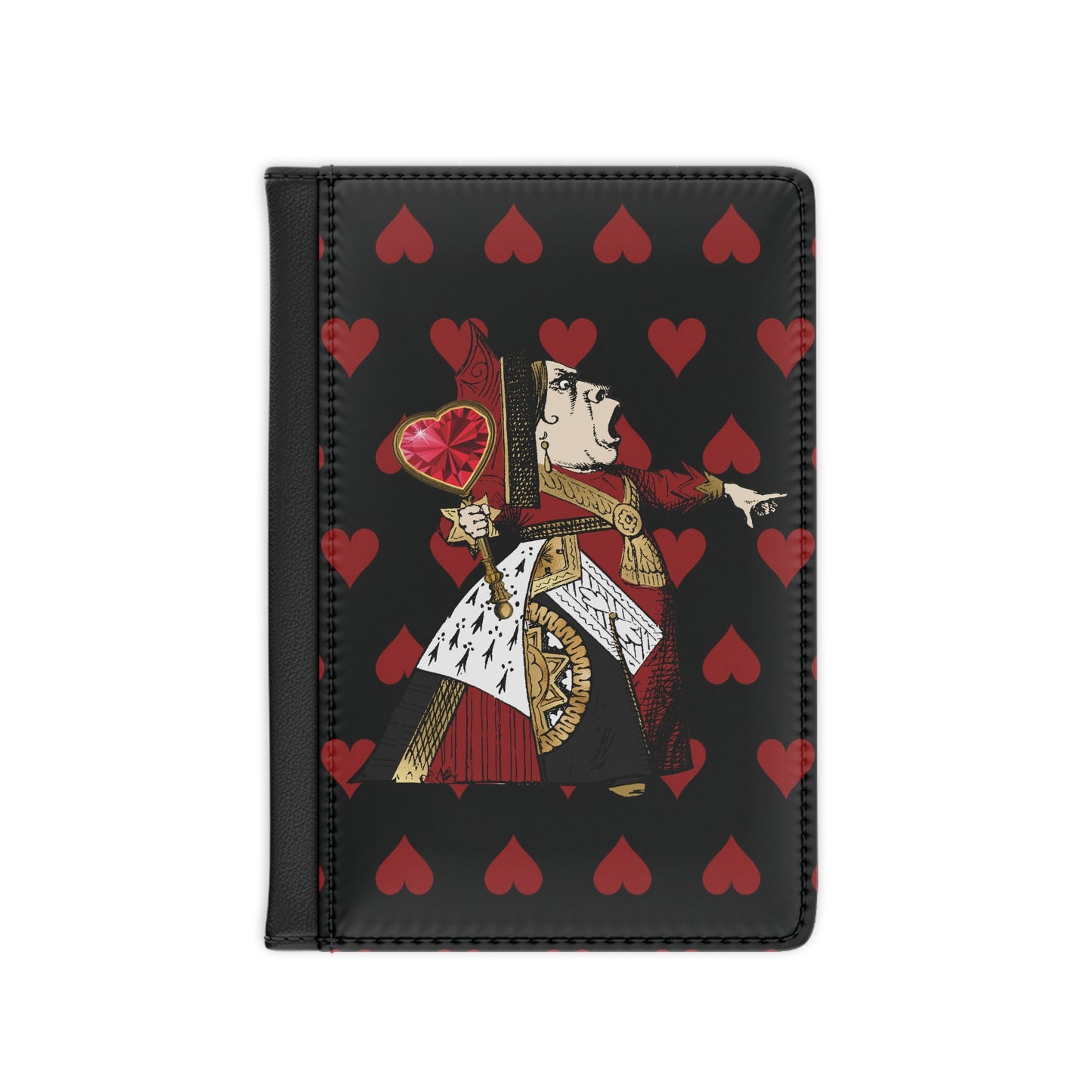 Queen Of Hearts Passport Cover Travel ID Holder Handbag & Wallet Accessories