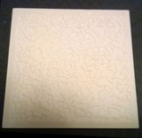 Back of 4.25 inch Ceramic Tile