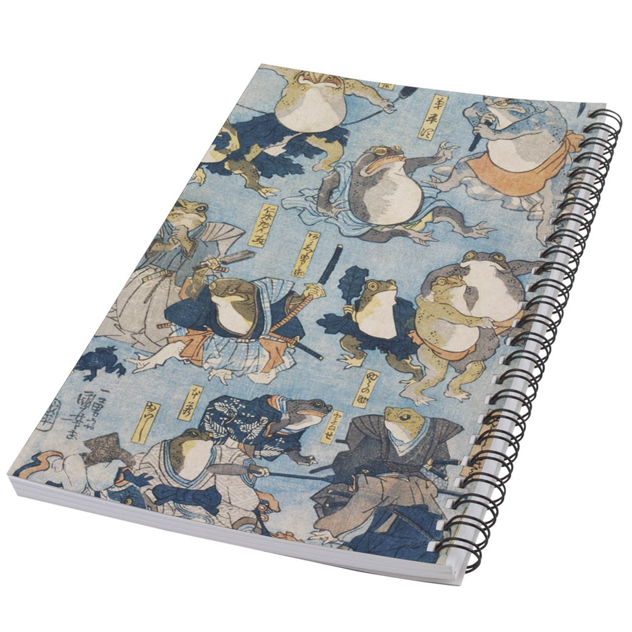 Kabuki Frogs 50 Page Lined Spiral Notebook Notebook