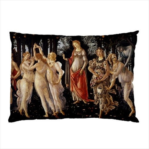 Primavera Spring Three Graces Botticelli Art Pillow Case Pillowcase