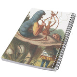 Alice In Wonderland Caterpillar Hookah 50 Page Lined Spiral Notebook