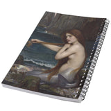 Mermaid John William Waterhouse Fine Art 50 Page Lined Spiral Notebook
