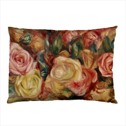 Roses Renoir Art Pillow Case