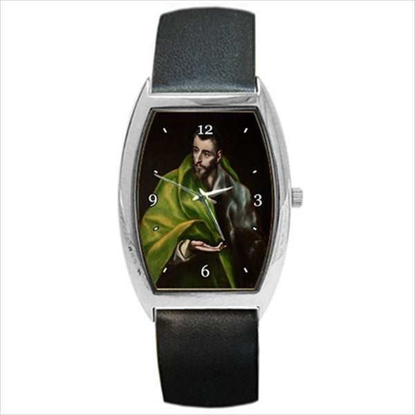 St James Apostle Patron Saint Veterinarians Pharmacists El Greco Art Wrist Watch