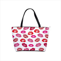 Lip Lipstick Kisses Art Pattern Shoulder Bag