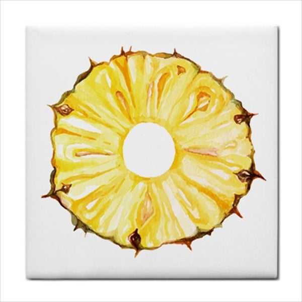 Pineapple Slice Ceramic Backsplash Craft Tile