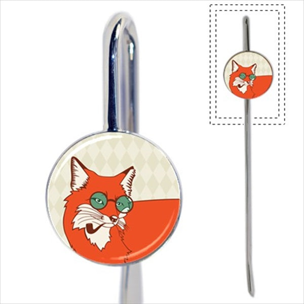 Fox Wearing Glasses Hipster Bookmark