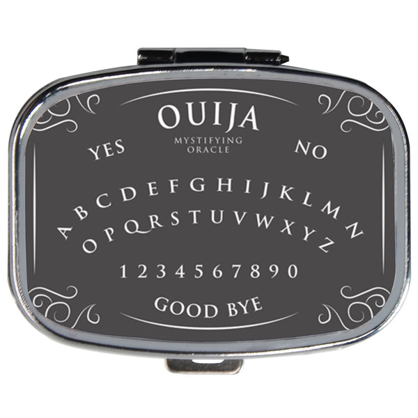 Ouija Board Pill Box Medication Vitamin Travel Case
