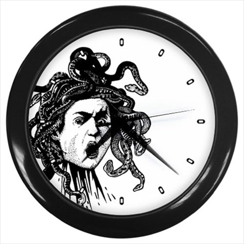 Medusa Caravaggio Mythological Art Wall Clock