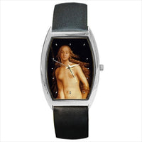 Adam and Eve Baldung Art Detail Barrel Style Wristwatch Unisex Watch