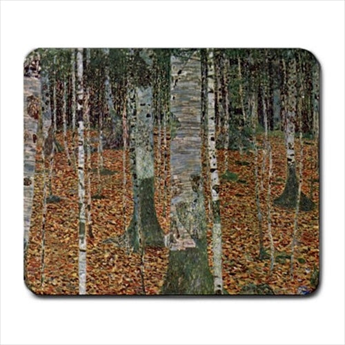 Birch Forest Gustav Klimt Art Computer Mat Mouse Pad