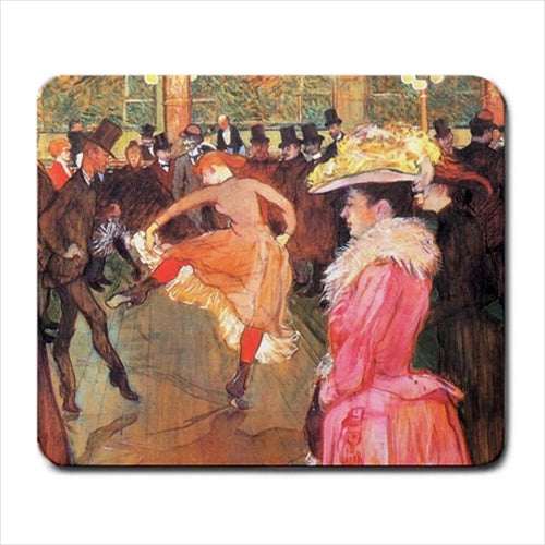 At The Moulin Rouge oulouse-LautrecArt Computer Mat Mouse Pad