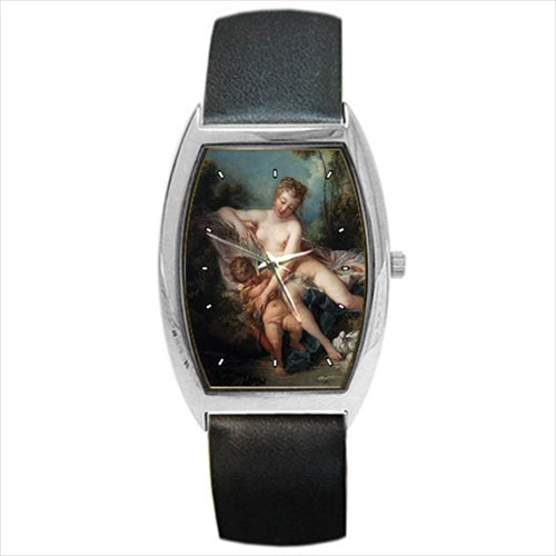 Venus Consoling Love François Boucher Art Barrel Style Wristwatch Unisex Watch