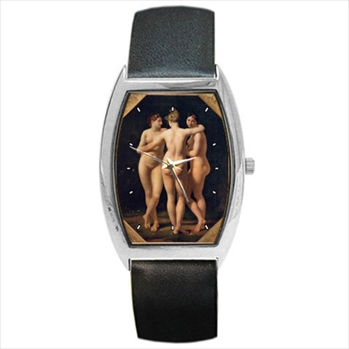 Three Graces Regnault Art Barrel Style Wristwatch Unisex Watch