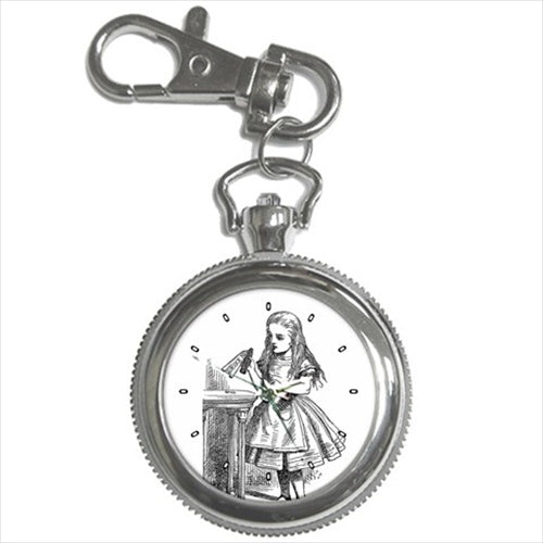 Alice In Wonderland Drink Me Art Key Chain Watch