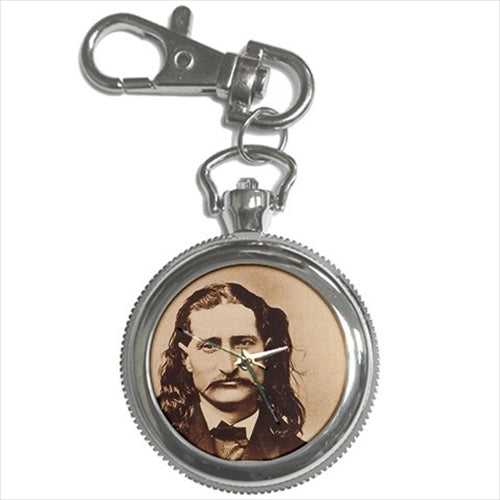 Wild Bill Hickok Western Folk Hero Art Key Chain Watch