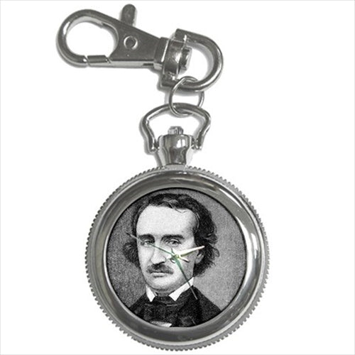 Edgar Allan Poe Poet Author Portrait Art Key Chain Watch