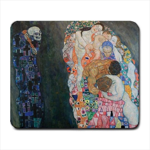 Death And Life Gustav Klimt Art Computer Mat Mouse Pad Mouse Pad