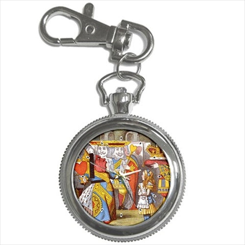 Queen Of Hearts Alice In Wonderland Art Key Chain Watch