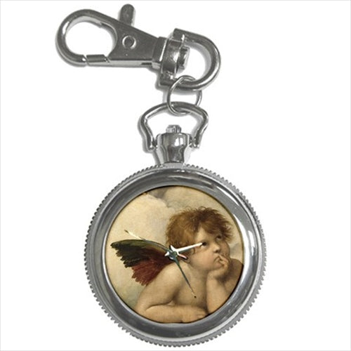Angel Sistine Madonna Raphael Art Key Chain Watch