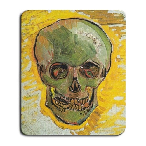 Skull Vincent Van Gogh Art Computer Mat Mouse Pad