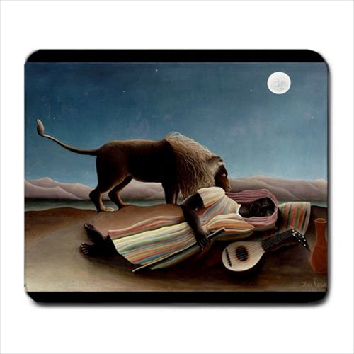 The Sleeping Gypsy Henri Rousseau Art Computer Mat Mouse Pad