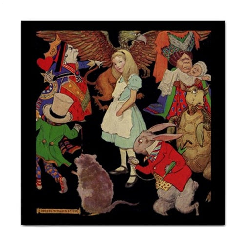 Alice In Wonderland Characters Wilcox Art Color Ceramic Tile