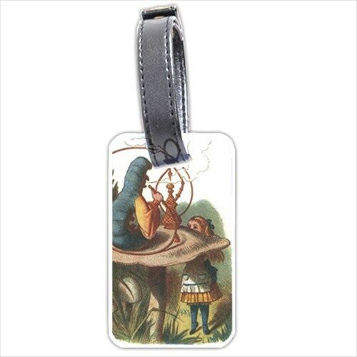 Alice In Wonderland Caterpillar Art Personalized Luggage Tag