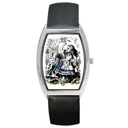 Alice In Wonderland Falling Cards Tinted Art Watch