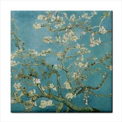Vincent Van Gogh Art Almond Tree in Blossom Ceramic Tile