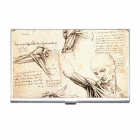 Anatomy Study Leonardo Da Vinci Art Business Credit Card Case