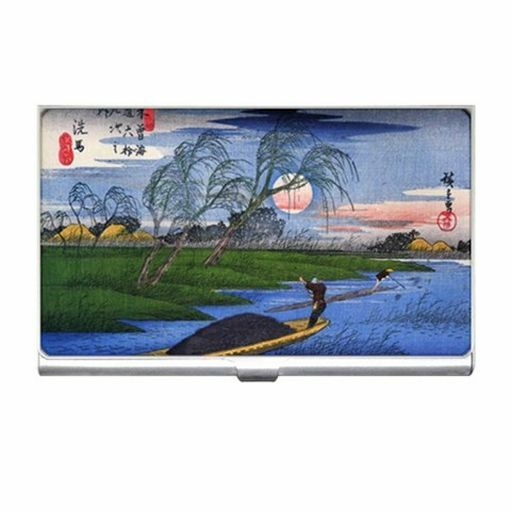 Ando Hiroshige Japanese Art Business Credit Card Holder Case