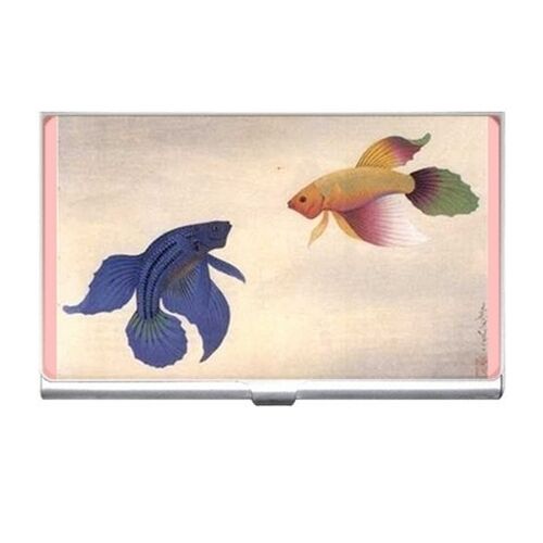 Siamese Japanese Betta Fighting Fish Business Credit Card Case
