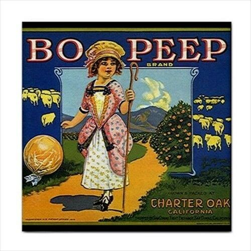 Bo Peep Brand Oranges Ceramic Kitchen Art Tile New