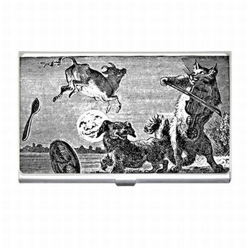 Cat and The Fiddle Cow Jumped Over The Moon Business Credit Card Case