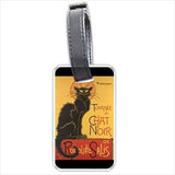 Chat Noir Black Cat Art Personalized Luggage Tag