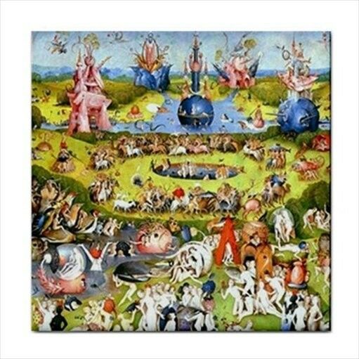 Garden Of Earthly Delights Hieronymus Bosch Art Tile