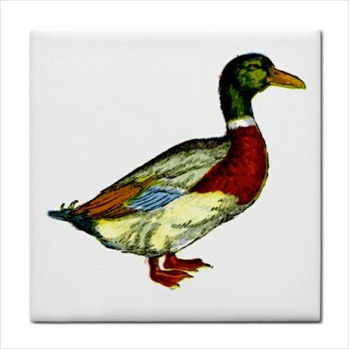 Mallard Duck Decorative Coaster Ceramic Tile Art