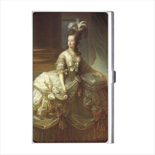 Queen Marie Antoinette Of France Court Dress Art Business Credit Card Holder Case
