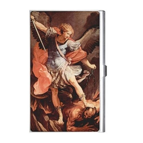 Saint Michael Archangel Art Business Credit Card Holder