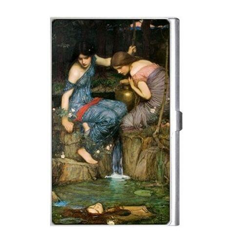 Nymphs Finding the Head of Orpheus Waterhouse Art Business Card Holder