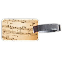 Sheet Music Musical Notes Score Personalized Luggage Tag