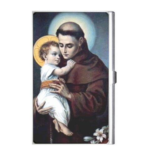 St Anthony Patron Saint Of The Lost Business Credit Card Holder Case Business Card Holder